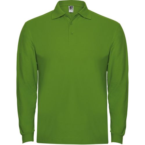 Polo unisex de manga larga Mod. ESTRELLA (83) Verde Grass Talla L