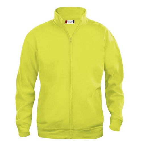 Sudadera con cremallera Mod. BASIC CARDIGAN Amarillo alta visibilidad (11) Talla XS