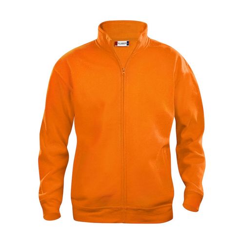 Sudadera con cremallera Mod. BASIC CARDIGAN Naranja alta visibilidad (170) Talla XS