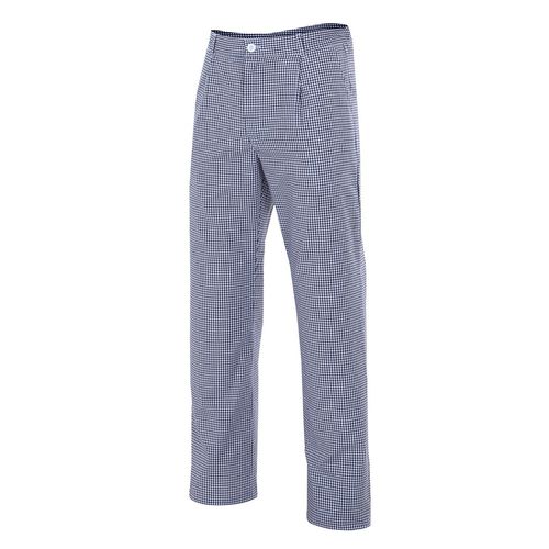 Pantalón de cocinero cuadros Color azul marino Talla 60