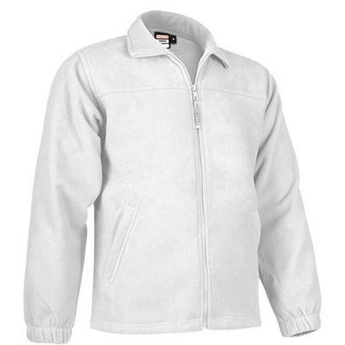 Chaqueta polar con cremallera 300 grs. Blanco Talla XL