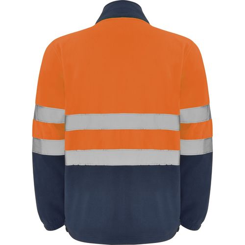 Chaqueta polar de alta visibilidad Mod. ALTAIR Azul Marino / Naranja Fluor (1/19) Talla S