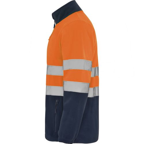 Chaqueta polar de alta visibilidad Mod. ALTAIR Azul Marino / Naranja Fluor (1/19) Talla S