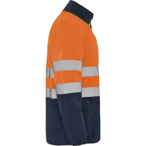 Chaqueta polar de alta visibilidad Mod. ALTAIR Azul Marino / Naranja Fluor (1/19) Talla S