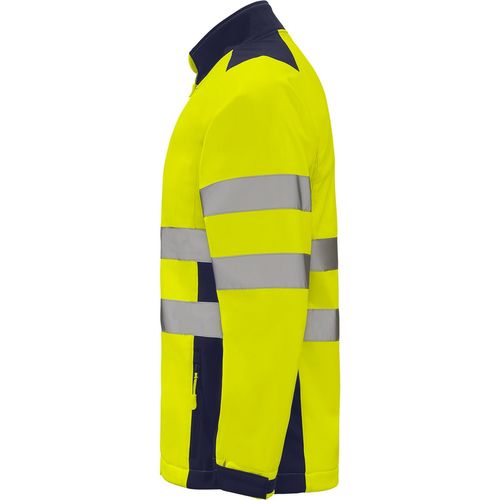 Softshell de alta visibilidad Azul Marino / Amarillo Fluor (1/20) Talla L