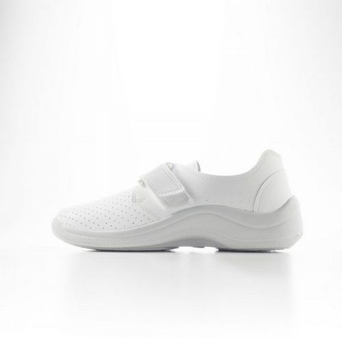 Zapato Mycodeor Velcro de descanso y antideslizante Blanco Talla 46