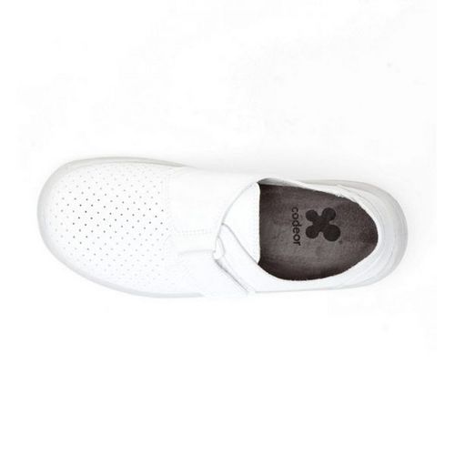 Zapato Mycodeor Velcro de descanso y antideslizante Blanco Talla 46