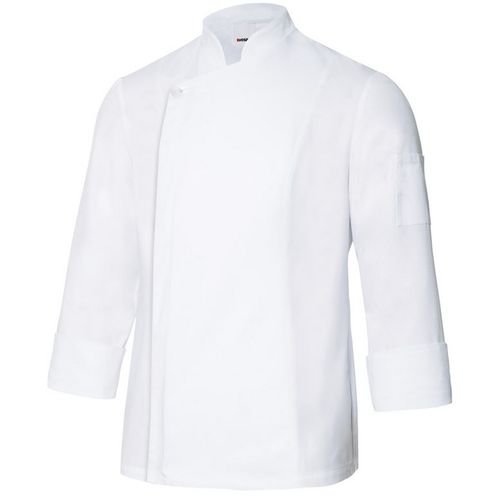 Chaquetilla de cocina con cierre de cremallera Blanco (7) Talla 52