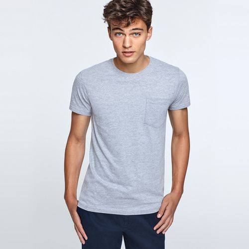 Camiseta de manga corta bolsillo Mod. TECKEL (58) Gris Vigoré  Talla S