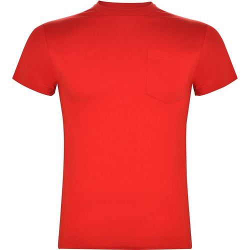 Camiseta de manga corta bolsillo Mod. TECKEL (60) Rojo  Talla S