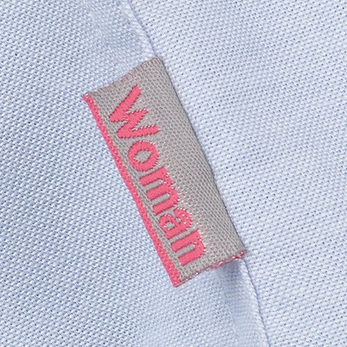 Camisa oxford Mod. ORKNEY WOMAN de manga corta Celeste Talla S