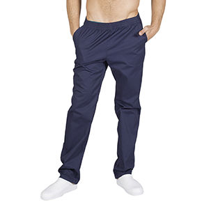 Pantalón sanitario con goma y bolsillos. Azul Marino (104) Talla L