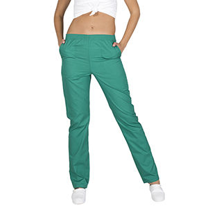 Pantalón sanitario con goma y bolsillos. Verde (108) Talla XXL