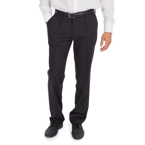 Pantalón elástico con pizas para hombre de la serie CONFORT (001) Negro Talla 42