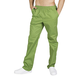 Pantalón sanitario con goma y bolsillos. Verde Oliva (121) Talla XXL