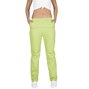 Pantalón sanitario con goma y bolsillos. Pistacho (127) Talla L