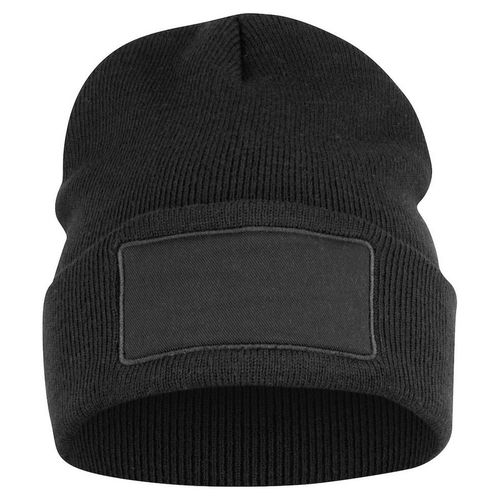 Gorro de punto Mod. HUBERT PATCH Negro (99) Talla Única