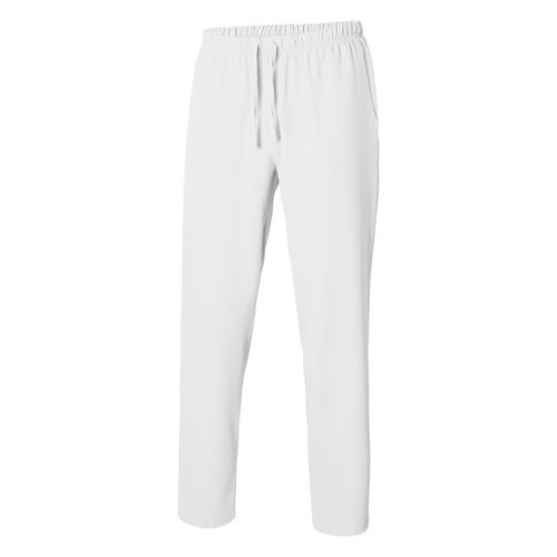 Pantalón de pijama sanitario en microfibra Blanco Talla XS