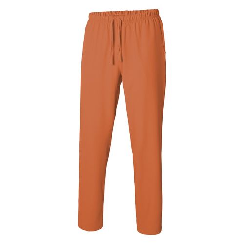 Pantalón de pijama sanitario en microfibra Naranja Talla XS