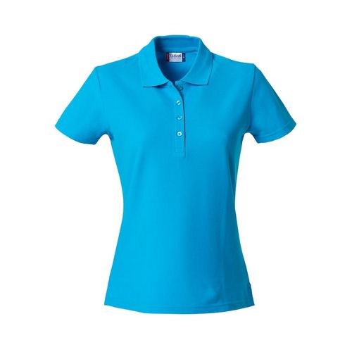 Polo de manga corta Mod. BASIC LADIES Azul turquesa (54) Talla M