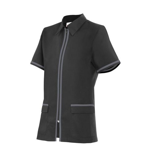 Chaqueta sanitaria entallada bicolor Negro (0) / Gris (8) Talla 2