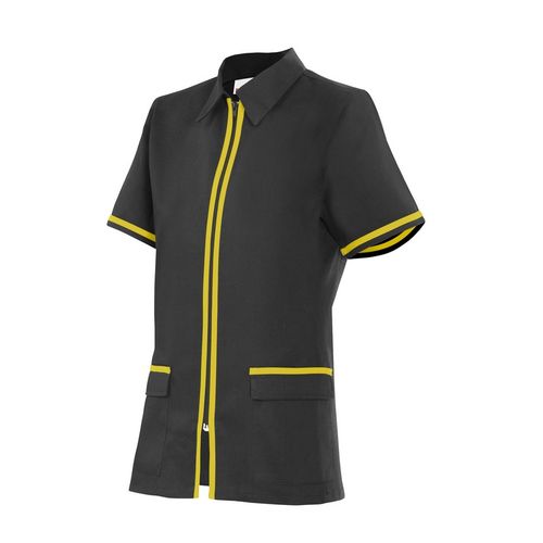 Chaqueta sanitaria entallada bicolor (MIN.10) Negro (0) / Amarillo (17) Talla 0