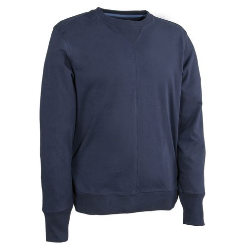 Sudadera de cuello redondo 100% algodón 400GRS Azul Marino Talla S