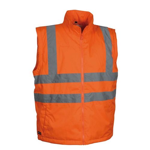 Parka de alta visibilidad Mod. Telsen Azul Marino / Naranja Flúor (230) Talla XXL