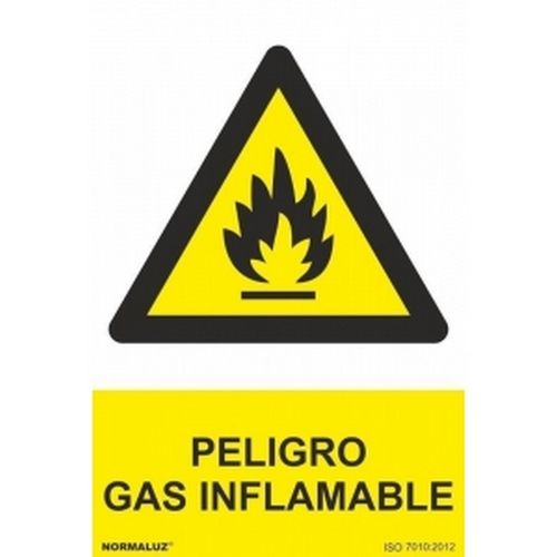 Seal PELIGRO GAS INFLAMABLE Tamao 300x210